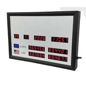 Panneau d'affichage LED adapté pour les banques, panneau numérique LED, panneau d'affichage des taux de change des devises, écran LED - Product Image 1