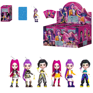 6 pièces ensemble de K pour <span class=keywords><strong>Pop</strong></span> démon chasseurs boîte aveugle Figurine Statues nouveau film PVC Anime Cartoony jouet Cos Collection - Product Image 4