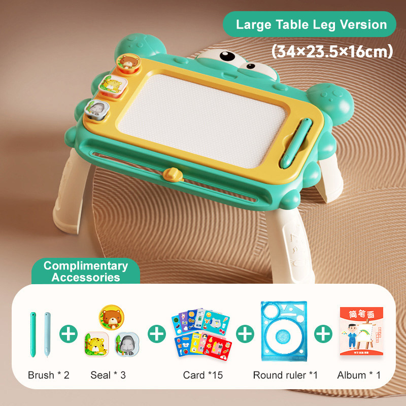 Grande-verde + gambe da tavolo-+ accessori-scatola di colore