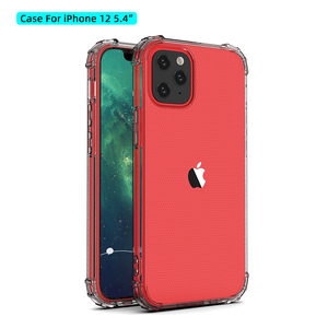 เคสโทรศัพท์มือถือแบบใส TPU 3 มิติ กันกระแทก พร้อมถุงลมนิรภัย ป้องกันรอบด้าน 360 องศา  วัสดุเจลนิ่ม สำหรับ iPhone 12 ป้องกันการตกกระแทก ปกป้องเลนส์ - Product Image 1