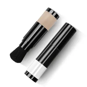 Black Refillable Powder Brush Mineral Powder Dispensing Refillable Cometic Brush high quality makeup brush