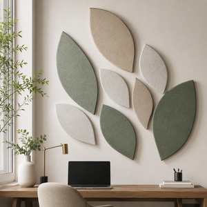 Panneaux acoustiques en feutre découpés sur mesure OEM ODM en formes rondes, triangulaires, carrées et ondulées - Product Image 1