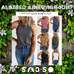 Camiseta sin Mangas Casual Ajustada para Mujer KM, Tejido de Punto Jersey de Alta Calidad, Estampado Digital, Decoración de Encaje, Sexy y Ajustada - Product Image 2