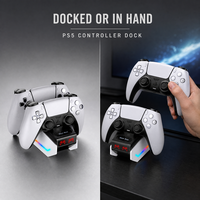 Support de Charge Double pour Manettes PS5 – Station de Recharge pour Deux Contrôleurs PlayStation 5