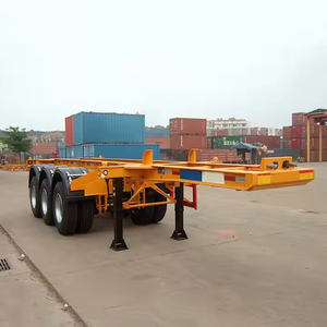 ZS รถกึ่งพ่วงโครงรถ40ft ใหม่ล่าสุดโครงรถกึ่งพ่วงสามเพลาทำจากเหล็ก - Product Image 2
