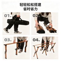 Ensemble de table et de chaises de camping pliables en métal à hauteur réglable avec design à panneaux - Meubles de pique-nique portables pour l'extérieur