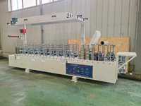 Machine automatique de profilage du bois à haute efficacité, machine de laminage à chaud à colle PUR pour les profilés en PVC, MDF et bois