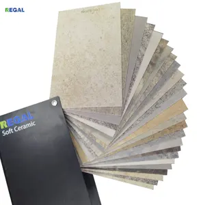 Flexible Soft Ceramic Stone Wall Tiles With Digital Print For Interior Exterior Slate 2#