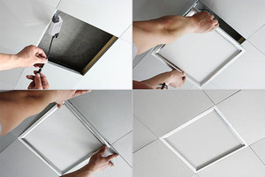 Luces de panel seleccionables CCT personalizadas, luces de techo <span class=keywords><strong>Led</strong></span> empotradas <span class=keywords><strong>Led</strong></span> de panel plano, luz de techo <span class=keywords><strong>Led</strong></span> 60x60 120x60 <span class=keywords><strong>30x30</strong></span> - Product Image 4