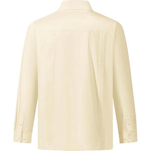 Meilleure Vente 2026 <span class=keywords><strong>Chemise</strong></span> Habillée <span class=keywords><strong>Plissée</strong></span> à Manches Longues 100% Coton Pur Légère et Respirante avec Col à Bouton Unique pour Hommes ODM - Product Image 2