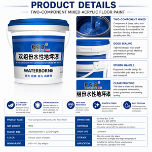 Pintura Acrílica Industrial para Pisos a Base de Agua, Revestimiento Antideslizante Duradero para Pisos de Fábrica - Product Image 4