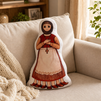 Coussin en peluche personnalisé avec photo de chat, oreiller portrait d'animal de compagnie DIY, coussin décoratif doux rembourré en coton PP, décoration personnalisée pour la maison