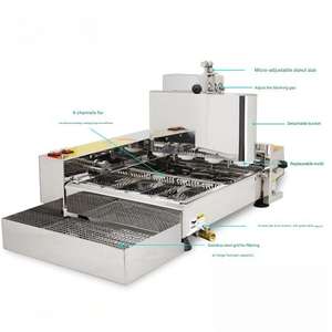 Máquina automática de donas Berliner certificada CE con freidora mezcladora integrada 500 piezas/hora 201 acero inoxidable - Product Image 3