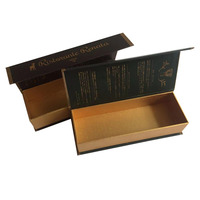 Boîte personnalisée velours noir mousse personnalisée emballage magnétique cadeau papier d'emballage boîte magnétique insertion avec mousse