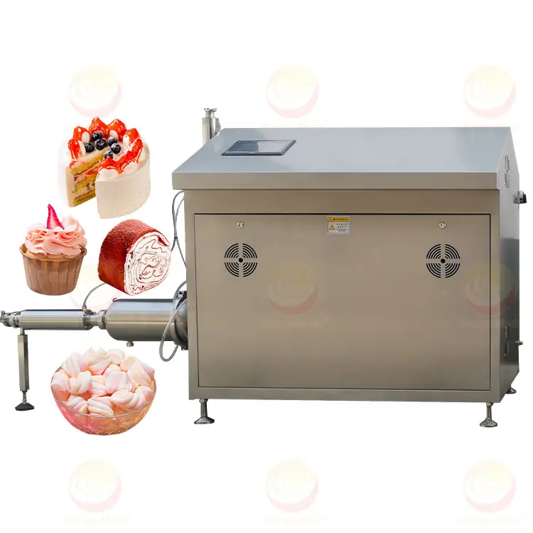 Sour Cream Whipping Cake Batter Belüftung maschine Automatische Marshmallow setzt Belüftung maschine fort