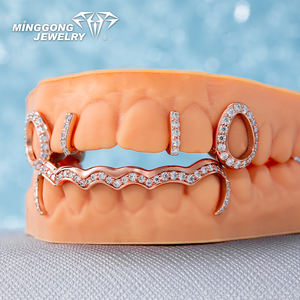 Hip-Hop Open Face Bottom Wave Bar Joyería fina 925 Plata y 10K-18K Gold Grillz 14K y 18K Variantes disponibles - Product Image 2