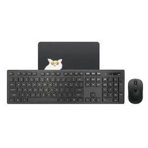 Combo Không Dây 3 Trong 1 Bàn Phím Keycap Giọt Nước 2.4G Miếng Lót Chuột 4D Và Chuột Cho Máy Tính Điện Thoại Android Tại Nhà Văn Phòng F4