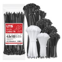 Attaches-câbles en nylon 4,8*100, attaches autobloquantes robustes, attaches-câbles en plastique durables pour l'organisation de la maison, du bureau et du garage