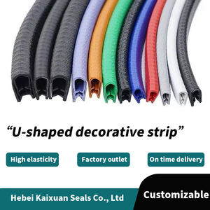 Goma de plástico Flexible, Metal afilado, Canal en U, pellizco, soldadura, vidrio de ventana de coche, PVC automático, tamaño personalizado, tira de sellado de protección de bordes - Product Image 2