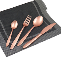 Cuillères de table en acier inoxydable au design moderne pour mariage, ensemble de vaisselle en gros, légères, réutilisables et compatibles lave-vaisselle