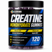 Fabrication sur mesure de suppléments en marque privée OEM ODM, gommes de créatine monohydrate, fabrication par contrat, Alpha GPC 6g, créatine, vitamine B12