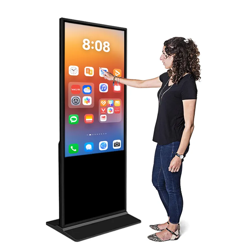 32/43/49/55 inch tầng thường vụ trong nhà dọc LCD kiosk tương tác quảng cáo hiển thị Totem màn hình cảm ứng kỹ thuật số biển