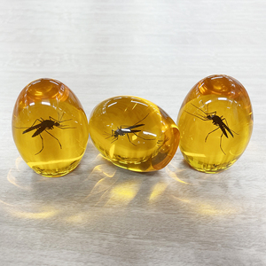 Chặn Giấy Màu Hổ Phách Nhân Tạo Bên Trong Muỗi 3D Tùy Chỉnh - Product Image 4