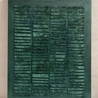 Cuadro Abstracto Grande Verde Wabi Sabi, Naturaleza Muerta Tranquila, Arte Moderno para Pared, Lienzo Acrílico Hecho a Mano, Texturizado en 3D, Obra de Arte para Hogar u Hotel