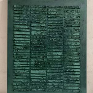 Cuadro Abstracto Grande Verde Wabi Sabi, Naturaleza Muerta Tranquila, Arte Moderno para Pared, Lienzo Acrílico Hecho a Mano, Texturizado en 3D, Obra de Arte para Hogar u Hotel - Product Image 6