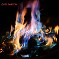 Flamme de cheminée artificielle longue durée Colorant de changement de couleur de feu Flammes de poudre Feux d'artifice magiques mystiques et pétards