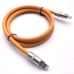 Thêm cuộc sống lâu dài Silicone cáp cao cấp dây nịt Lightening để TYPE-C PD tốc độ cao sạc cáp hỗ trợ Charing xe chơi - Product Image 1