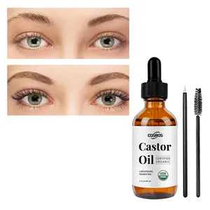 Private Label 60ml Nature Organic Jamaican Black Castor Oil 100% Pure Cold Pressed Body Hair Care Massage Oils