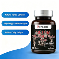 Suplemen Cistanche Non-GMO Tahan Lama untuk Meningkatkan Energi & Stamina, Tablet Cistanche Maca