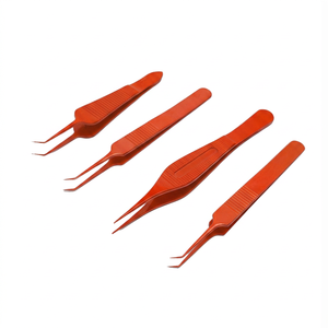 TEEJAY - Juego de Pinzas Curvas Profesionales de Acero Inoxidable para Trasplante y Extensión de Cabello, Marca OEM Personalizada - Product Image 1