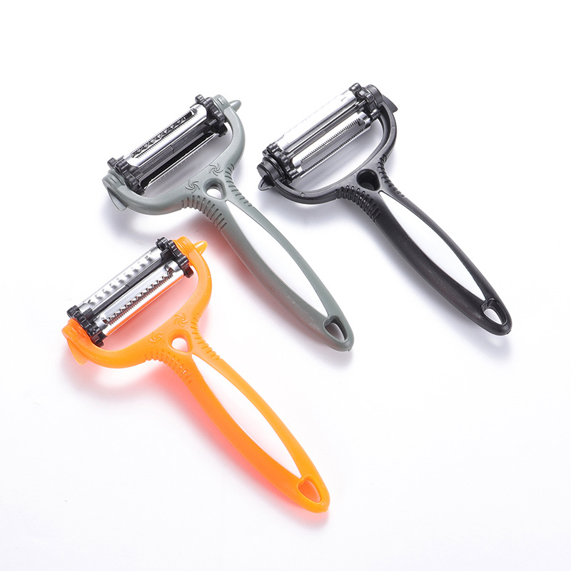 3 в 1 Многофункциональный Trio овощей лезвие многоцелевой лезвие для нарезки соломкой картофеля фрезы пластический строгальный станок очистки фруктов и овощей