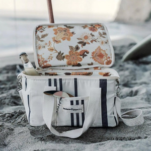 2024 nuevo gran aislamiento estampado personalizado forro playa nevera <span class=keywords><strong>bolsa</strong></span> suave no tejida lona picnic reutilizable <span class=keywords><strong>hielo</strong></span> nevera <span class=keywords><strong>bolsa</strong></span> para comida - Product Image 2