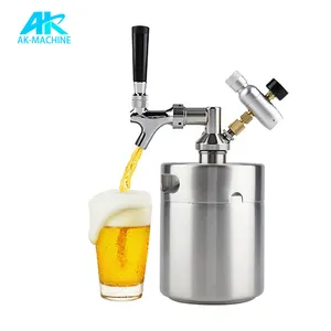 Bira al yapımı bira Growler Keg Mini fıçı bira 2L boş bira fıçıları