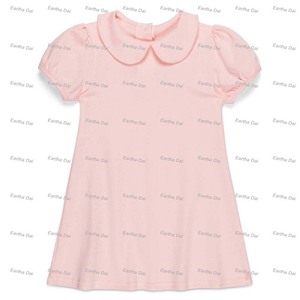 Le neonate estive si vestono alla moda in <span class=keywords><strong>cotone</strong></span> bianco da ragazza manica corta Peter Pan Dress <span class=keywords><strong>per</strong></span> bambini abiti da bambina - Product Image 5