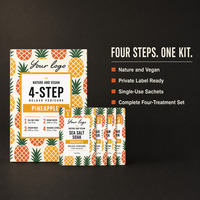 Kit de pédicure de luxe en 4 étapes, coffret cadeau pour spa des pieds avec bain de sel marin, gommage au sucre, crème masque, lotion de massage, vegan, marque privée