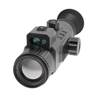 Lunette thermique 256x192 avec vision nocturne, imagerie infrarouge, grossissement 12x, 7 niveaux de luminosité et portée de 1800 m pour la chasse