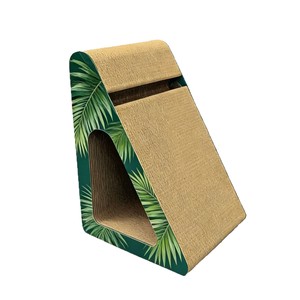 Griffoir pour chat en forme de cocotier, en carton ondulé épaissi, résistant à l'usure et sans débris, bol pour patte de chat, jouet pour chat, lit pour chat - Product Image 2