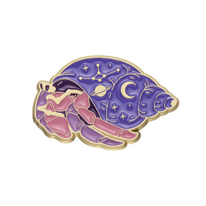 Pin de Esmalte Personalizado de Conejito Marino con Constelación, Broche de Aleación, Decoración para Mochila y Sombrero con Diseño de Océano Estrellado, Souvenir - Product Image 4