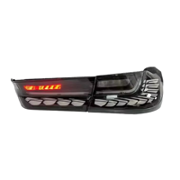 Feux arrière LED JY AUTO pour BMW Série 3 G20 G28 M3 G80 2019-2022, style écailles de dragon, feux arrière OLED, clignotants séquentiels, plug and play