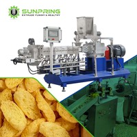 Machine à snacks gonflables SunPring avec garniture au chocolat, machine à snacks fourrés au chocolat, extrudeuse de snacks triangulaires au chocolat
