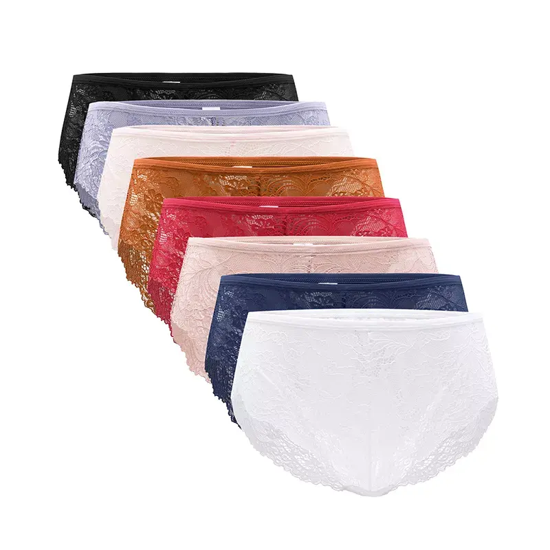 Oem/odm Women Sexy Lace Leak Proof Panties Girl Period Underwear Menstrual High Waist Pantys Plus Size Pantie For Ladies