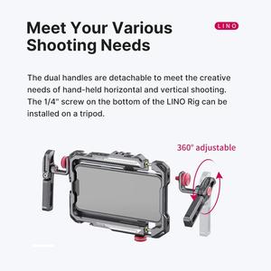 <span class=keywords><strong>Ulanzi</strong></span> Lino Cage pour Smartphone, Boîtier de Realisation Vidéo Mobile pour iPhone 16 15 14 13 12 Samsung, Poignée de Maintien, Rig Vidéo pour Vlog, <span class=keywords><strong>Stabilisateur</strong></span> - Product Image 5