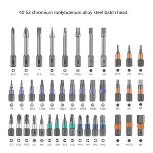 Juego de destornilladores de Llave de trinquete 42 en 1 Imán <span class=keywords><strong>Obeng</strong></span>-Juego de llaves dinamométricas multiusos de aleación RS1 - Product Image 2