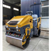 Compacteur hydraulique de sol et de béton à double tambour de rouleau de route vibrant automoteur de haute qualité avec moteur Changchai