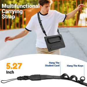 เคสแท็บเล็ตแบบแข็งแรงทนทานสำหรับ <span class=keywords><strong>iPad</strong></span> 10th 11th Air <span class=keywords><strong>Pro</strong></span> <span class=keywords><strong>Samsung</strong></span> A9 Plus พร้อมขาตั้ง สายสะพายไหล่ กันกระแทก OEM ODM - Product Image 6