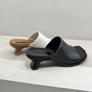 Mules de PU con punta abierta y tacón bajo, sandalias de verano para mujer, transpirables, fáciles de poner, tipo zuecos y mules - Product Image 2